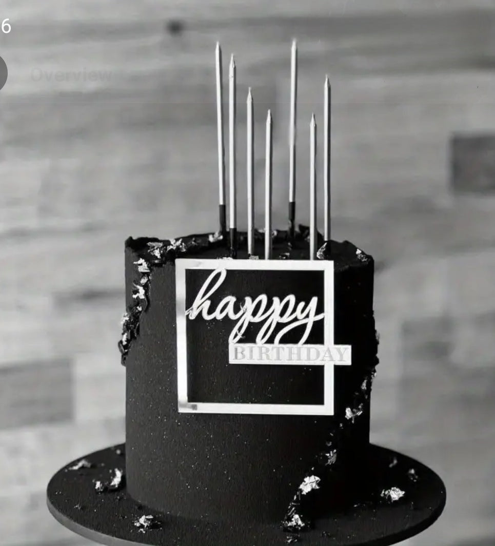 Square Birthday Topper