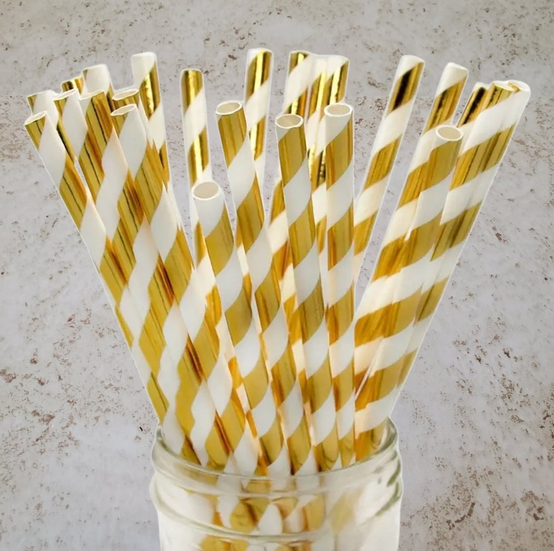 Metallic Paper Straws